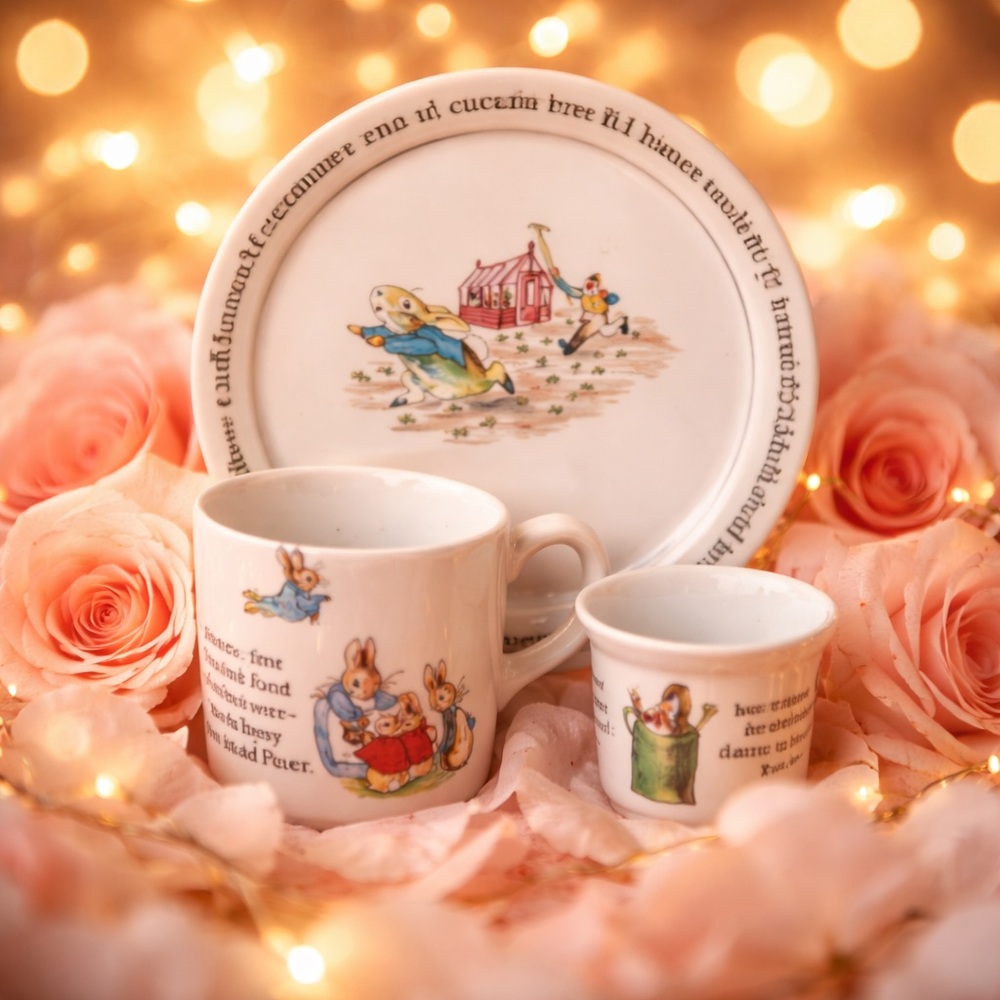Wedgwood Beatrix potter Peter Rabbit 3 Piece Set